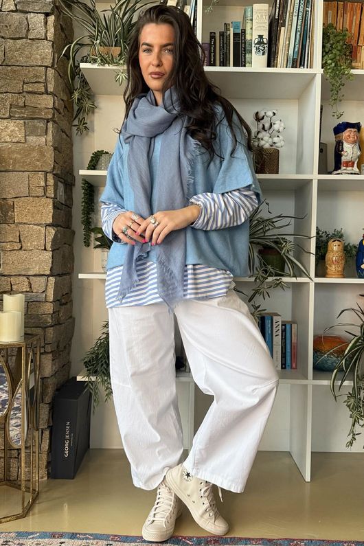 Conrad Layer Knit Light Denim